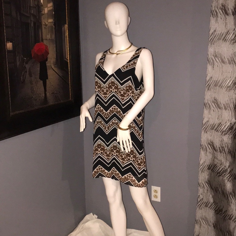 Body Central Animal Print Sleeveless Dress